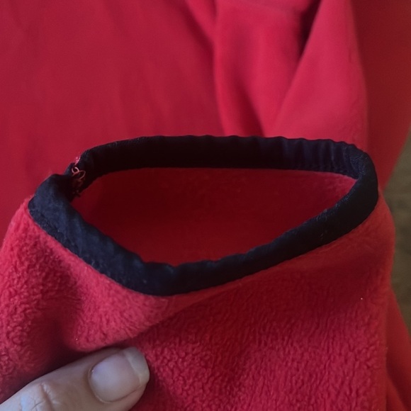 NWOT Prince and Fox 1/4 Zip Red Fleece Pullover Turtleneck Size M - Picture 9 of 9